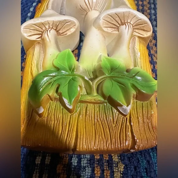 Vintage Mid-Century Mushroom Wall Décor - Set of 2 - Picture 4 of 6